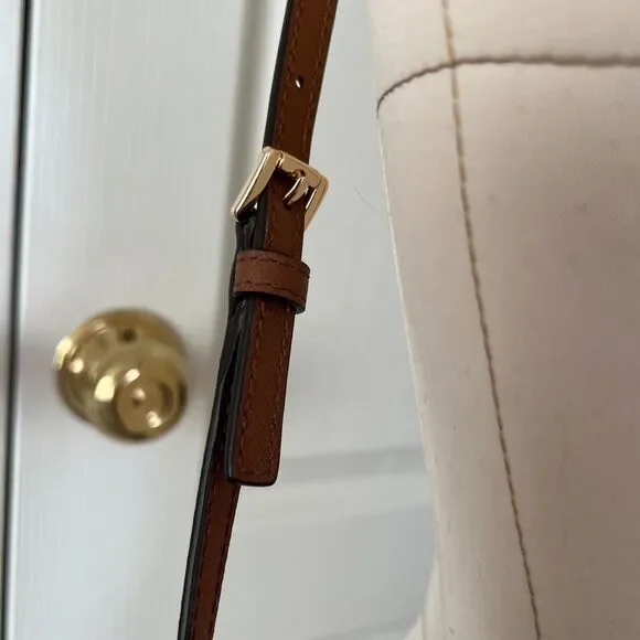 NWT $378 Michael Kors Jet Set Crossbody Bag Brown Adjustable Strap Women NEW - Picture 3 of 9